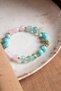 Certified Fluorite-Pink Quartz-Amazonite Natural Stone Zircon Apparatus Bracelet Odt112 - 4