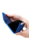 Genuine Leather Women's Accordion Wallet |   Mia 2190 Flother Mat Cobalt Blue - 2
