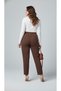 Women's Plus Size Elastic Waist High Waist Double Crepe Trousers 6303-25 - 4