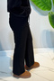 Nervür Stitched Waist Elasticated Lace-Up Trousers 1887 Black - 4
