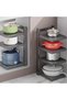4-Tier Adjustable Pots & Pans Organizer Rack - Heavy-Duty Pot & Lid Holder - 7