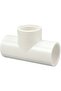 PVC White Pipe Fitting - Female Tee, 1/2 Inch
