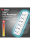 Universal Extension Cord Multi-Socket Power Strip With Individual Switches. - 7