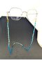 Pyramid Full Stone Eyeglass Cord / Chain Aqua - 2