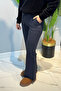 Nervür Stitched Waist Elasticated Lace-Up Trousers 1887 Anthracite - 3