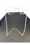 Pyramid full stone eyeglass chain / cord - white - 3