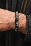 Men's Tiger's Eye Stone Leather Cord Natural Stone Bracelet - Gift for Lover, Spouse, Father - 2