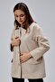 Mia Mink Plaid Collar Pocketed Oversized Trench Coat - 2