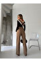 Chain High Waist Full Fit Loose Pants - 7