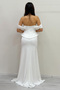 Women's Off-Shoulder Corset Detail Long Satin Evening Dress Baby Blue, Beige, White, Powder, Black, Brown - 8