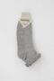 Girl's Socks with Elastic Ruffle on the Ankle, Ages 9-14, Gray Melange - 2