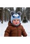 (6 Months-2 Years) Pompom Bear Ears Heart Winter Knitted Girl/Boy Beanie Hat - 2