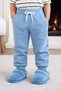 100% Cotton Baby+Children's Bottoms with Pockets, Soft Textured Than Fabric K Ribbed Knit (9-36 Months) - 2