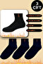 Men's Winter Booties Socks Cotton Extra Thick and Warm Heat-Absorbing Towel Socks Set (3 Pairs) - 6