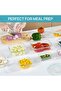 8 Pack Glass Meal Prep Containers with Leak Proof Locking Lids - 5