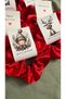 Red/Burgundy Christmas Themed 10 Pieces Satin Scrunchie Hair Ties - 8