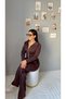 Women's Modal Fabric Zip-Up Relaxed Fit Tracksuit Set - 2