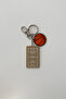 Basketball Silver Chain Keychain, Bag Ornament - 2