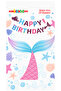 Mermaid Themed Lilac Purple Pink Happy Birthday Large Lettering - 2