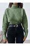 Women's Thessaloniki Baklava Patterned Women's Premium High Neck Sweater - 3