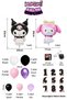 3 Year Old Kuromi and My Melody Black Number Balloon Balloon Chain Full Set with Video Easy Installation - 3