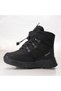 Boys' Black Color Fur Inside Adhesive Velcro Non-Slip Sole Style Boots - 3