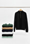 Men's White Relax Fit Fleece Inside 100% Cotton Half Zipper D Mock Neck Sweatshirt 2600760 - 8