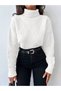 Women's Thessaloniki Baklava Patterned Women's Premium High Neck Sweater - 2