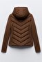 معطف حراري نسائي من نوع Softshell بأكمام وجيوب مزدوجة بغطاء رأس - 2