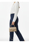 Shiny Quilted Mini Bag – Lining Detail – Women's Hand and Shoulder Bag with Chain Strap (19X12 cm) - 2