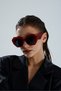 Gloss Double Original Vintage Thick Framed Sunglasses Uv Protection - 5