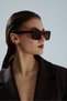 Nolita Rectangular Framed Brown Vintage Retro Glasses Uv Protected - 6