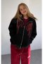 Revenge Taşlı Oversized Premium Zipp Hoodie - 3