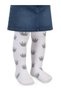 Glitter Crown Towel 6- Baby Girl Pantyhose - White