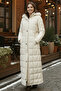 Hooded Quilted Coat O2005 Stone Color