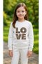 Children's Suit Sweatshirt Love Printed Girls Boys Crew Neck3 4-5-6-7-8-9-10-11-12Years