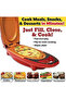 Red Copper 5 Minute Chef Electric Cooker Non-Stick Anti Scratch Surface Grill Pan - 3