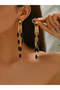 Women Metal Tassel Earrings - 2