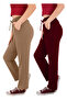 Women's Burgundy Sweatpants (with Plus Size Options)