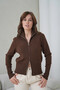 Women's Half-Zipper Closure Premium Yarn Soft Textured Knit Sweater