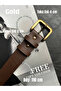 2-Piece Loyal Rectangular Pattern Women's Antique Vintage Buckle Belt Coat Belt Dress Belt Trouser Belt - 4