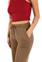 Women's Viscose Fabric 2-Pack Black/Brown Sweatpants (with Plus Size Option) - 3