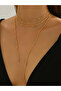 Gold Metal Tassel Chain Necklace - 2