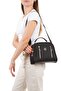 Women's Fabric Hand and Shoulder Bag - 3