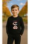 Children's Suit Sweatshirt Baby with Glasses Printed Girls Boys Crew Neck3 4-5-6-7-8-9-10-11-12Years - 2