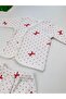 3-Piece Bow Patterned Beret 100% Cotton Baby Girl Newborn Bodysuit Set - 6