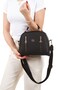 Women's Fabric Hand and Shoulder Bag - 5