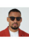 LINEA Brown 49 mm Round Sunglasses - 5
