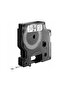 D1 Standard Labels – S0720780, 6 mm, Black on White - 2