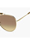 Women's UV Protected Brown Ochre Lens 61 mm Pilot Sunglasses | 203928 - 4